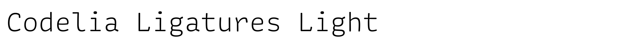Codelia Ligatures Light image